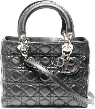 Dior Borsa a mano Cheetah Lady Dior two-way 2009 - Nero