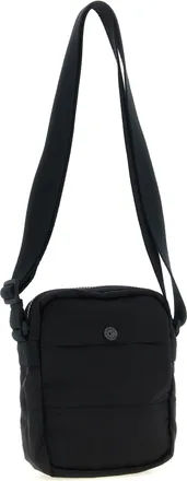 Stone Island Logo-Patch Polyamide Crossbody Bag - Black