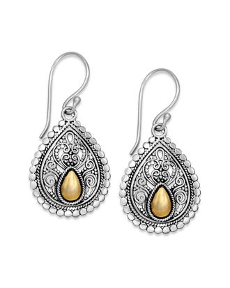 Samuel B. 18K & Silver Filigree Earrings