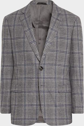 Giorgio Armani Men & apos;s Soft Plaid Sport Coat