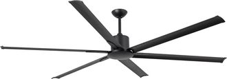 Netlighting Andros Extra Large Black Ceiling Fan With DC Motor 6 Speed