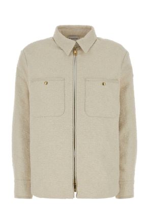 Moncler Ivory Boucl&atilde;&copy; Down Jacket