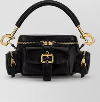 Chlo&eacute; small leather camera bag top handle