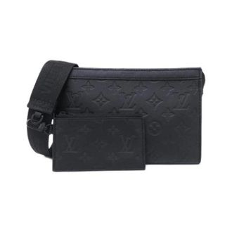 Louis Vuitton Pre-owned Vintage Calfskin Schoudertas - Heren - Pre-owned - Zwart - Maat: ONE Size Leer