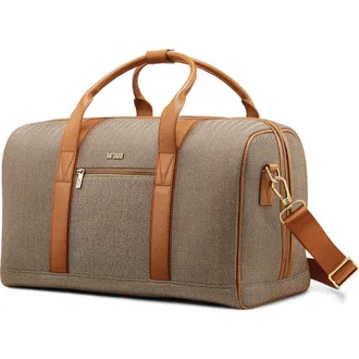 Hartmann Herringbone Deluxe Weekend Duffel Bag in Terracotta Herringbone at Nordstrom