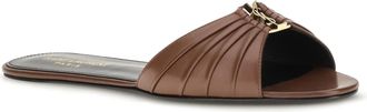Saint Laurent Womens Babylone Mules Aesthetic Brown Sandal