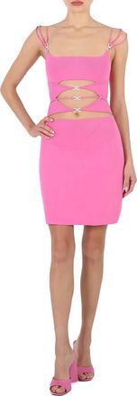 Mach & Mach Ladies Pink Matilde Crystal Bow Dresses