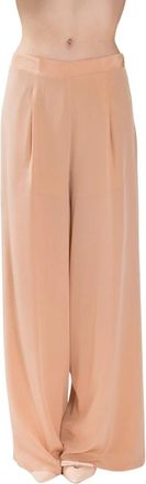 Erika Cavallini Semi Couture Ottavia Broeken - Dames - Wijde Broeken - Roze - M - Polyester - Broeken