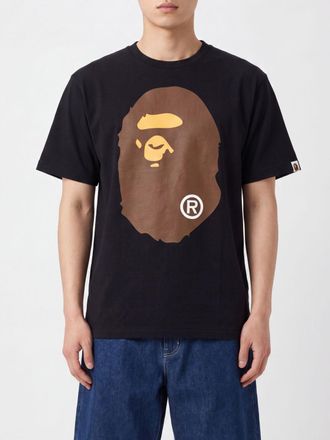 A Bathing Ape T-shirt in cotone con stampa grafica e spalle cadute
