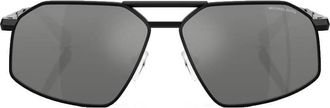 Michael Kors Mar Vista Silver Flash Gradient Mirrored Irregular Mens Sunglasses MK1167 100588 60