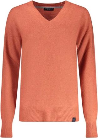 North Sails Rosso Poliammide Trui - Dames - V-hals truien - Rood - XS - Truien & Vesten