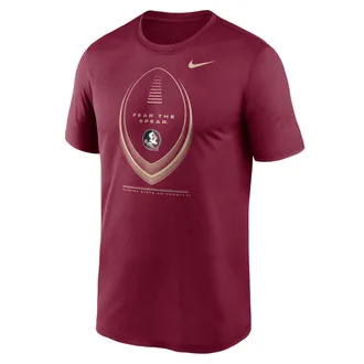 Nike Florida State Primetime Football Icon Legend Nike Mens Dri-FIT College T-Shirt in Red | NKGK69XFTN-3BJ