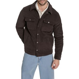 Levi's Corduroy Insulated Zip-Up Jacket in Chocolate Brown at Nordstrom Rack, Size Medium