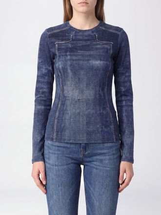 Liu Jo Top slim fit a maniche lunghe in viscosa stretch con stampa astratta