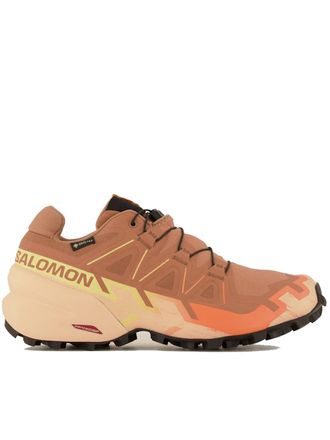 Salomon Brown Speedcross 6 GTX Rugged Running Sneakers