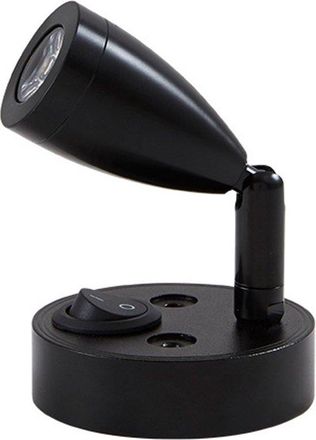 OEM 1 Unidad, L&aacute;mpara De Lectura Led, L&aacute;mpara De Pared, L&aacute;mpara De Lectura Con Luz C&aacute;lida De 6000 K, Apta Para Leer (12 V, 3 W), Color Negro