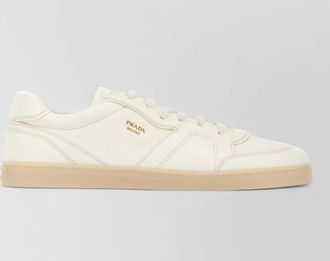 Prada leather low-top sneakers