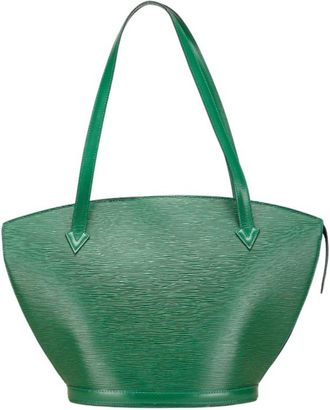 Louis Vuitton Epi Borneo Green Leather Shoulder Bag Tote Bag (Pre-Owned)
