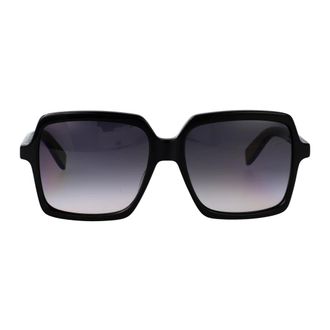 Saint Laurent Klassieke Zwarte Zonnebril SL 174 - Dames - Accessoires - Zwart - Maat: 56 MM