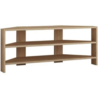 Toilinux Toilinux - Mueble de tv de esquina con 3 estantes L114 cm - Thales