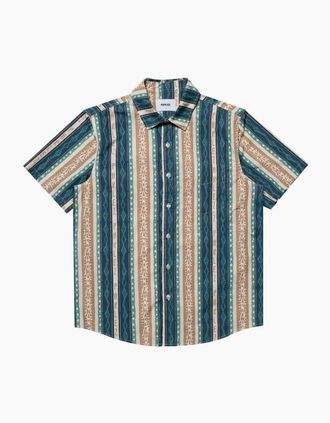 Parlez Clothing Mens Parlez Nevada Shirt Lagoon - Blue - Size: Regular/40