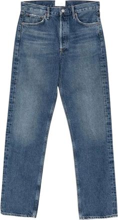 A Gold E Jeans Rectos de los 90 - Jeans - Mujer - Azul - W29