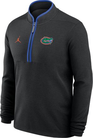 Nike Jordan Mens Florida Courtside Jordan Brand Dri-FIT College Half-Zip Top in Black | JJ4308HZUFN-APS