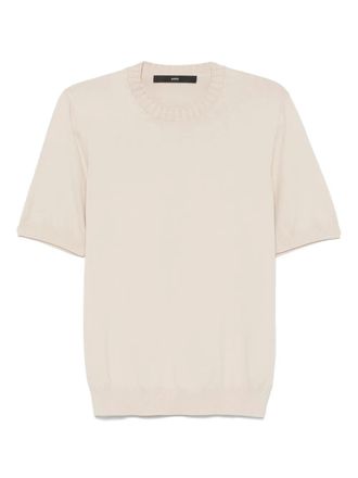 SAPIO fine-knit T-shirt - men - Cotton - 54 - Neutrals