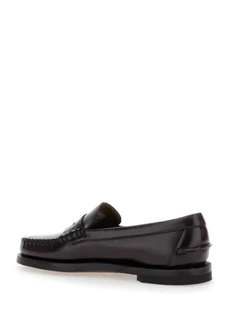 Sebago Womens Loafers Dan Burgundy Leather