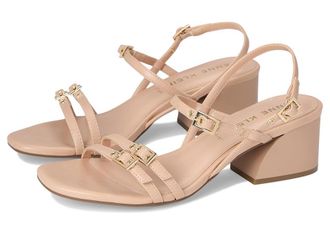 Anne Klein Mackenzie Womens Wedge Shoes Tan : 7.5 M, Leather