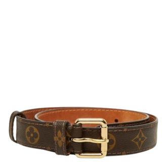 Louis Vuitton Pre-owned Vintage Canvas Belt - - Pre-owned - Donna - Marrone - ONE SIZE