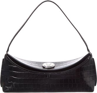 Jacquemus Le Calisson Croc-Embossed Leather Shoulder Bag