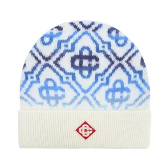 Casablanca Space Dye Monogram Beanie - unisex - Casablanca - Accessories - Multicolor - ONE SIZE - Accessories