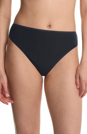 Natori Bliss Bare Cotton High Cut Briefs in Strm Cloud at Nordstrom, Size Xx-Large