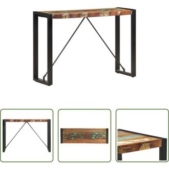 vidaXL Tavolo da ingresso in legno di recupero - Tavolo Consolle 110x35x76 cm in Legno Massello di Recupero