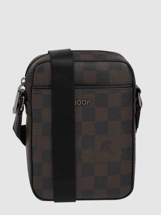 Joop Umhängetasche mit Logo-Muster Modell Piazza Rafael in Dunkelbraun, Größe 1