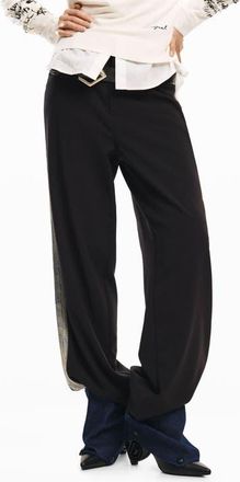 Desigual Wide Leg Pants in Black at Nordstrom, Size Medium