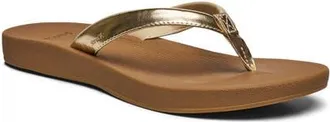 Sanuk Cosmic Shores Water Friendly Flip Flop in Gold at Nordstrom, Size 11