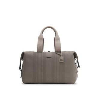BOSS x ASTON MARTIN knitted holdall with suede trims