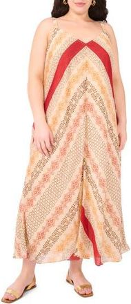 Vince Camuto Printed Maxi Sundress in Vermillion at Nordstrom Rack, Size 3X