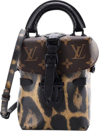 Louis Vuitton Brown Monogram Canvas & Wild Animal Print Canvas Camera Box