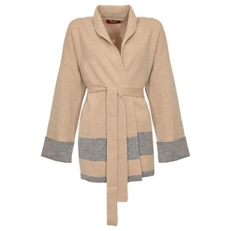Max Mara Dames, Truien, Beige, Maat: XS Wol