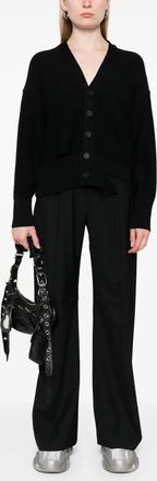 Maison Margiela Womens Cardigan - Black Wool - Size X-Small