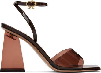 サンダル・ミュール GIANVITO ROSSI Women Sandals G3242405CUONAPBROW BROWN Gianvito Rossi Juno Leather Sandals | Black | FARFETCH