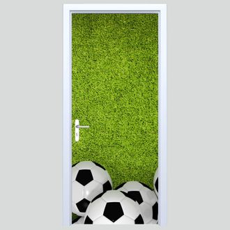 OEM Adhesivo De Tela Para Puerta Con Dise&ntilde;o De C&eacute;sped Artificial Para F&uacute;tbol 444pd