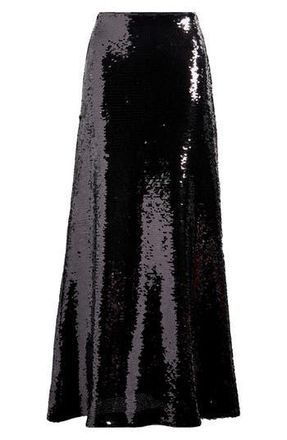 Reformation Gabriella Sequin Maxi Skirt in Black Sequin at Nordstrom Rack, Size 2