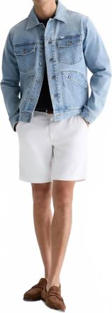 AG - Adriano Goldschmied Wanderer Slim Trouser Shorts In White