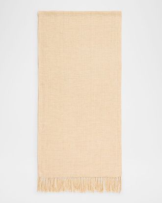 Loro Piana Natte Tweed Fringe Scarf