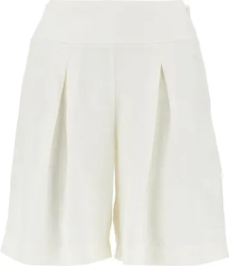 Emporio Armani Viscose and linen shorts Woman XS