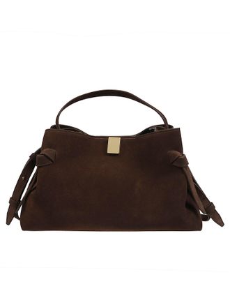 Yuzefi Gyoza Bag Structured Brown Leather Shoulder Bag